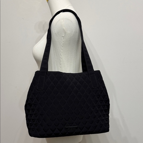 Vera Bradley Elegant Black Quilted Shoulder Bag - Picture 1 of 10